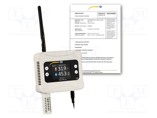 Data logger; temperature,humidity; Display: LCD 2,3"