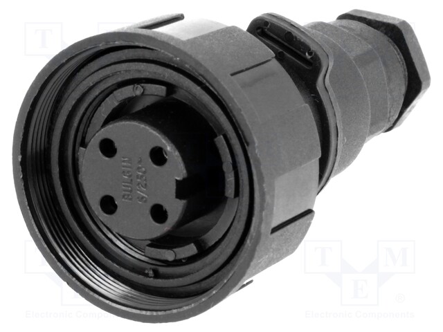 Connector: circular; plug; female; PIN: 4; Buccaneer Standard; IP68