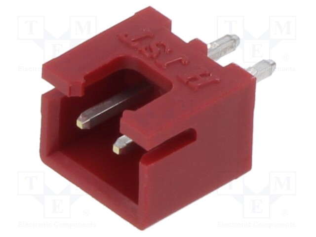 Socket; wire-board; male; XH; 2.5mm; PIN: 2; THT; 250V; 3A; -25÷85°C