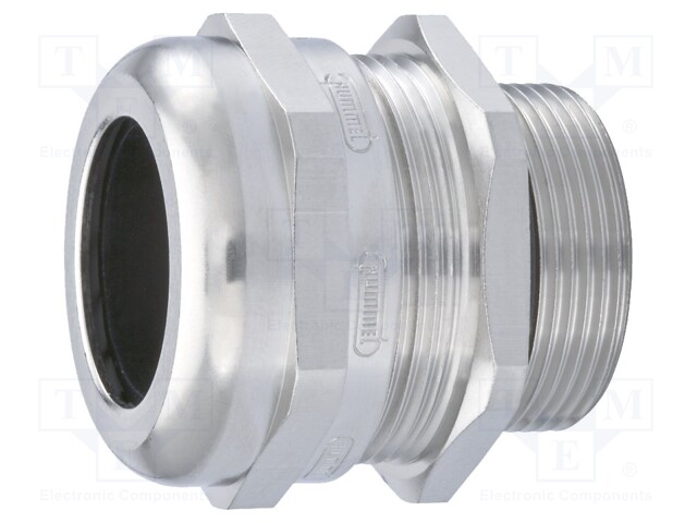 Cable gland; PG21; IP68; Mat: brass; Body plating: nickel