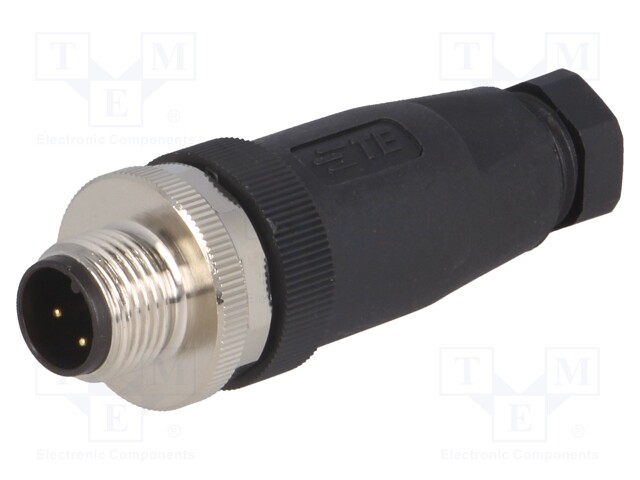 Plug; M12; PIN: 3; male; A code-DeviceNet / CANopen; for cable