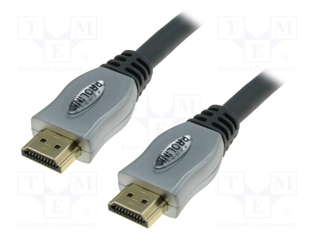 Cable; HDMI 1.4; HDMI plug,both sides; 0.6m
