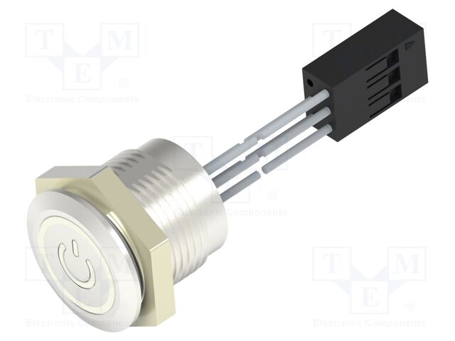 Switch: capacitive; Pos: 2; SPST; 1A/24VDC; IP68; OFF-ON; Ø16mm