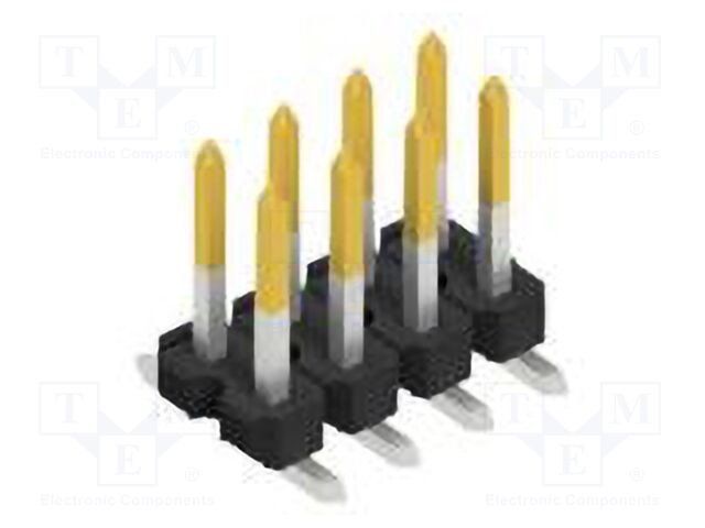 Connector: pin strips; pin header; male; PIN: 8; 2.54mm; SMT; 2x4