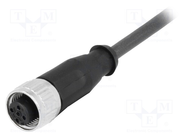 Plug; M12; PIN: 4; female; A code-DeviceNet / CANopen; 1m; straight