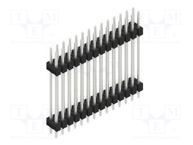 Connector: pin strips; pin header; male; PIN: 28; 2.54mm; THT; 2x14
