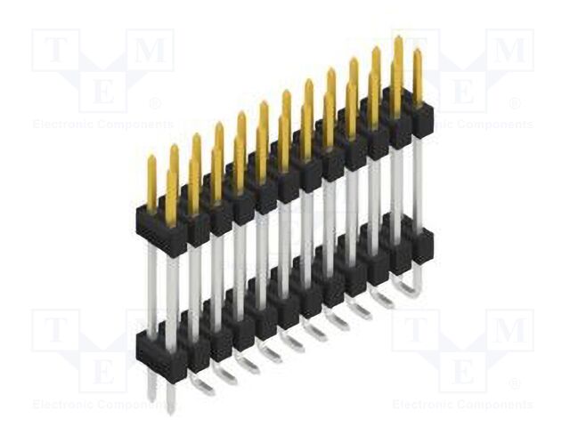 Connector: pin strips; pin header; male; PIN: 24; 2.54mm; SMT; 2x12