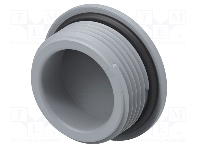 Stopper; polyamide; grey; IP68; Entrelec; Gland: M25; 10mm