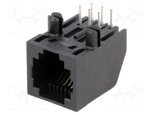 Socket; RJ12; PIN: 6; Cat: 3; with panel stop blockade,low profile