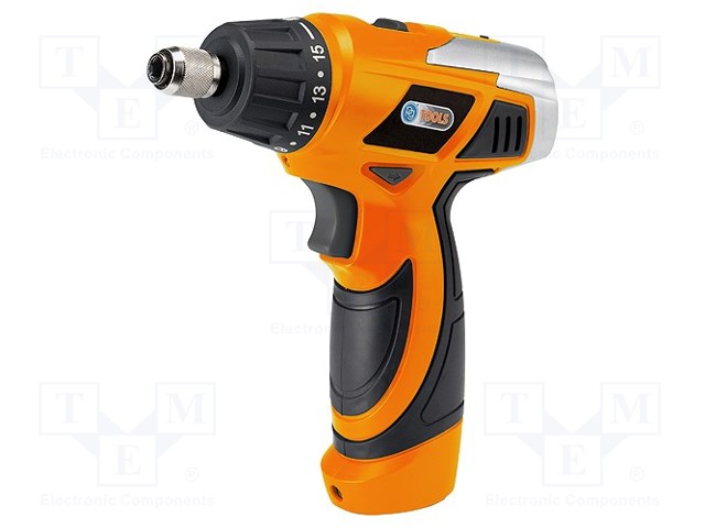 Electric screwdriver; battery,pistol; 7.2V; Charge time: 5÷8h