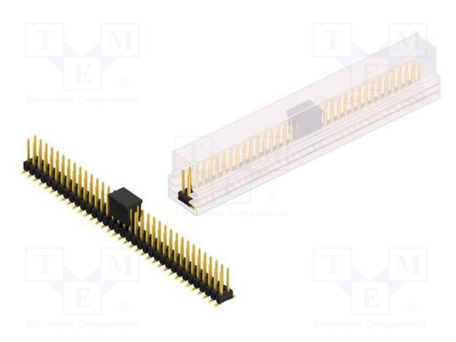 Connector: pin strips; pin header; male; PIN: 70; 2.54mm; SMT; 2x35