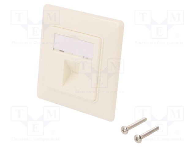 Socket; case; Keystone,unshielded; Colour: white; female