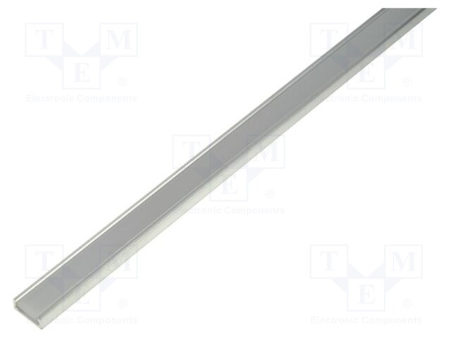 Profiles for LED modules; mat; surface; L: 2m; aluminium; anodized