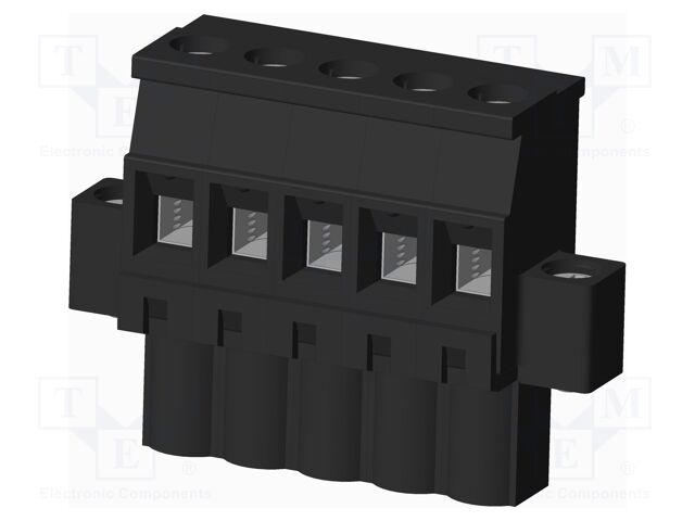 Connector: pluggable terminal block; plug; female; angled 90°