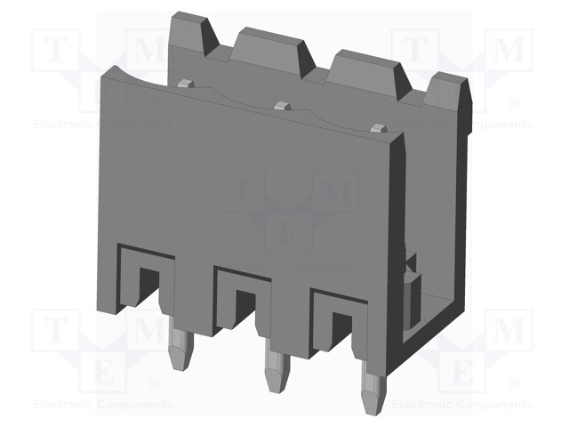 Connector: pluggable terminal block; socket; male; on PCBs
