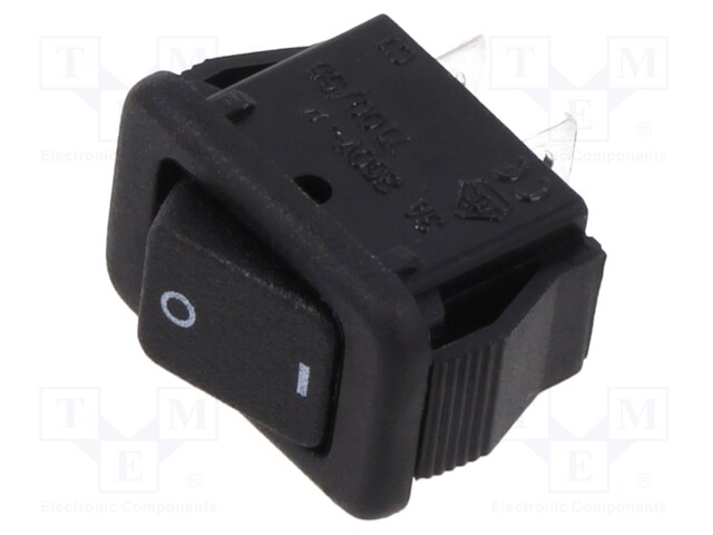 ROCKER; SPST-NO; Pos: 2; OFF-ON; 3A/50VAC; none; 0÷65°C; PR