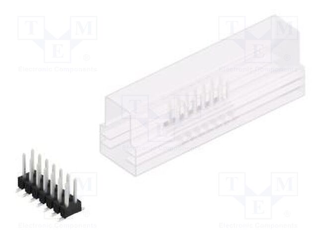 Connector: pin strips; pin header; male; PIN: 14; 2.54mm; SMT; 2x7