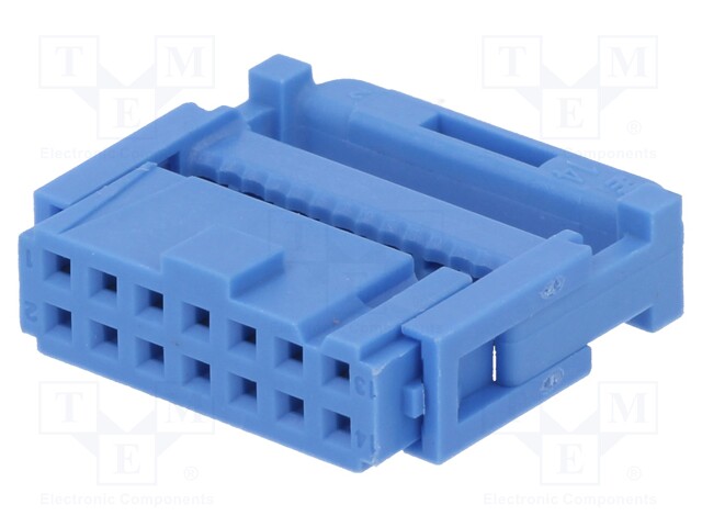 Plug; IDC; female; PIN: 14; IDC; for ribbon cable; 1.27mm