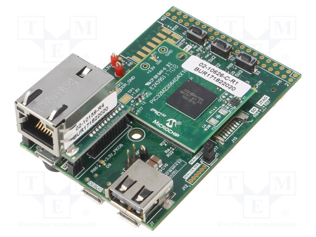 Dev.kit: Microchip PIC; Works with: DM320005-2