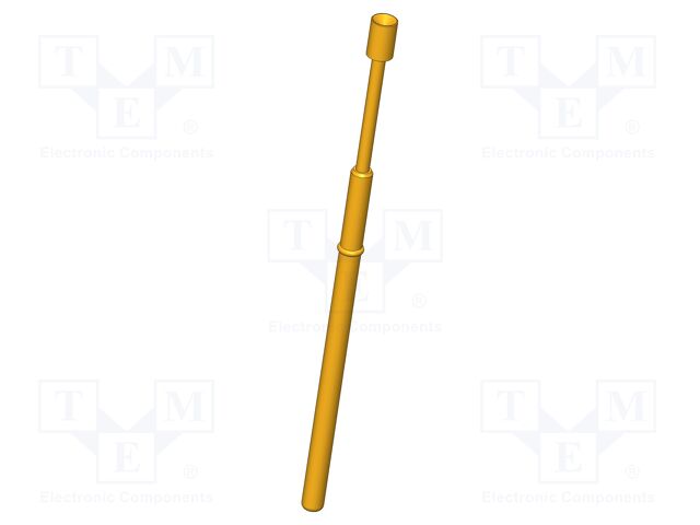 Test needle; Operational spring compression: 8mm; 8A; Ø: 2mm; 0.6N