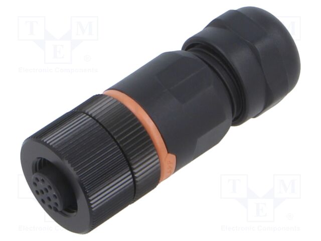 Connector: M12; plug; PIN: 12; female; A code-DeviceNet / CANopen