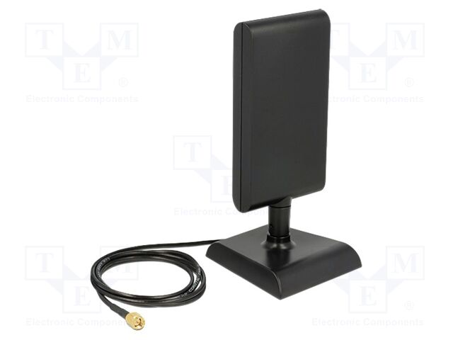 Antenna; LTE,inner; black; SMA; magnetic; male; 50Ω; 1m; 4dBi; ULA100