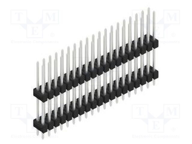 Connector: pin strips; pin header; male; PIN: 38; 2.54mm; THT; 2x19