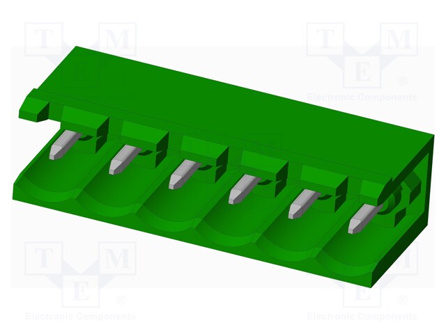 Connector: pluggable terminal block; socket; male; angled 90°