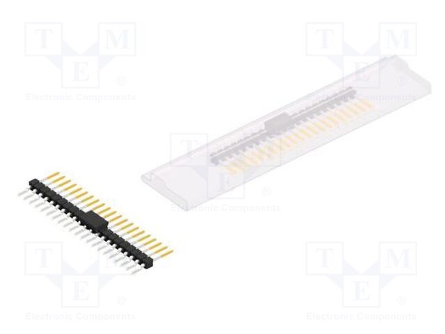 Connector: pin strips; pin header; male; PIN: 21; 2.54mm; SMT; 1x21