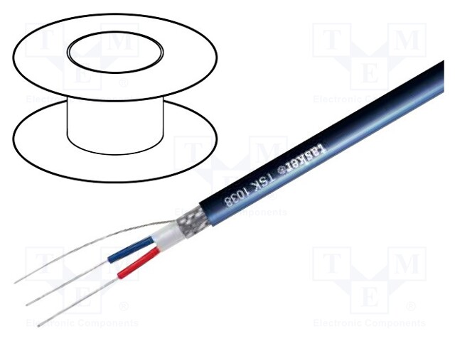 Wire: DMX; Core: stranded; 2x0,35mm2; Ø6.3mm; 110Ω; -15÷70°C