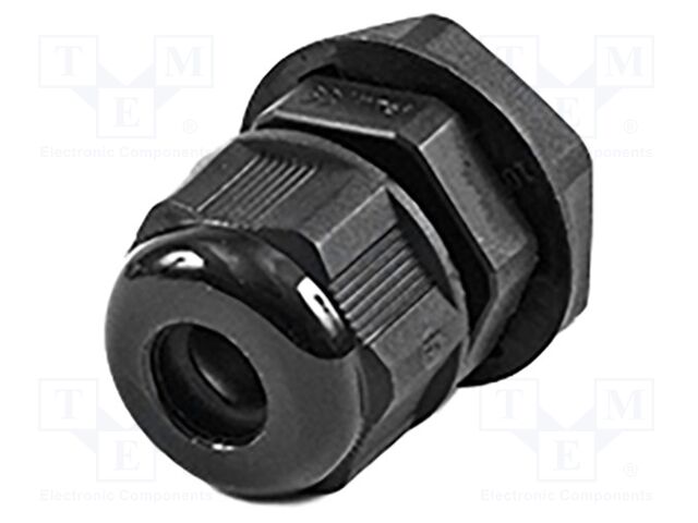 Cable gland; M16; IP68; nylon; UL94V-2; black