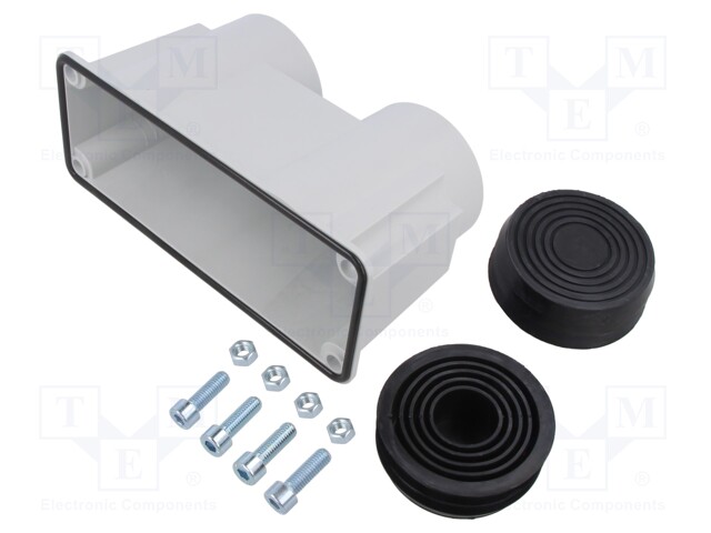 Multigate grommet; light grey; Holes no: 2