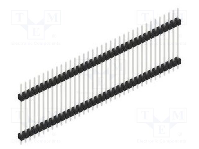 Connector: pin strips; pin header; male; PIN: 36; 2.54mm; THT; 1x36