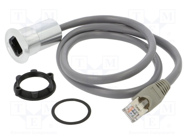 Adapter cable; 0.6m; for panel mounting,rear side nut