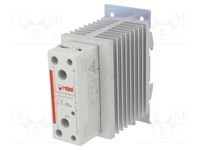 Relay: solid state; Ucntrl: 90÷280VAC; 40A; 24÷280VAC; -30÷80°C