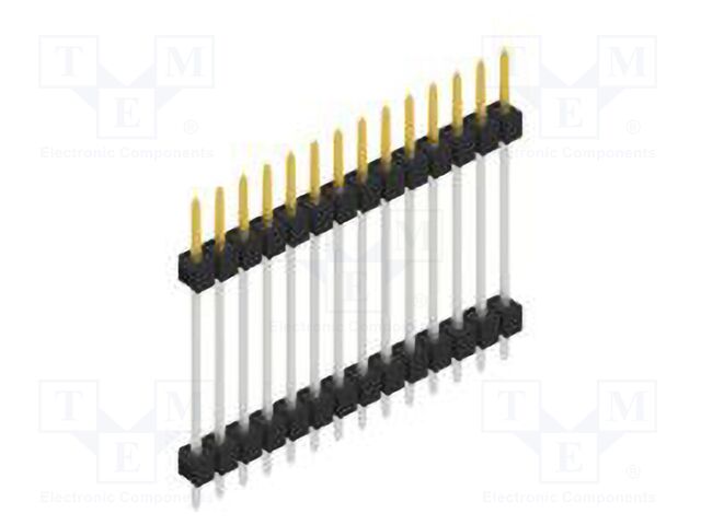 Connector: pin strips; pin header; male; PIN: 14; 2.54mm; THT; 1x14