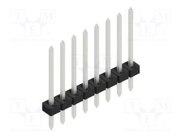 Connector: pin strips; pin header; male; PIN: 8; 2mm; THT; 1x8; 100V