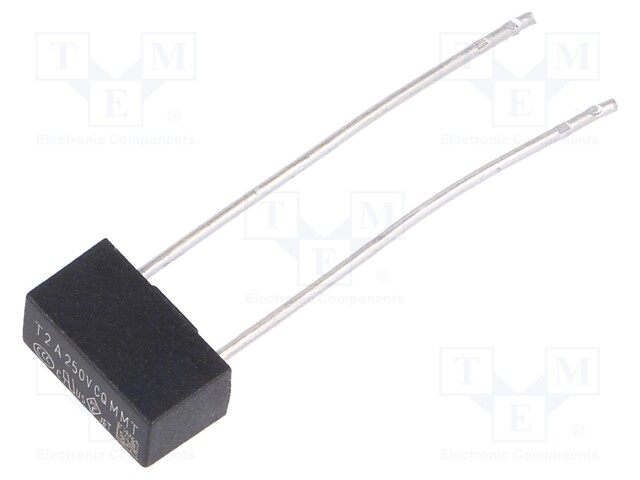 Fuse: fuse; 2A; 250VAC; 8,4x4x5,2mm; MMT
