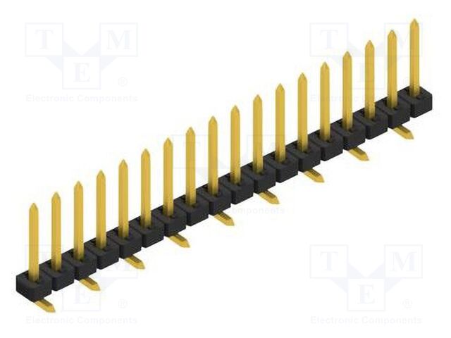 Connector: pin strips; pin header; male; PIN: 18; 2mm; SMT; 1x18