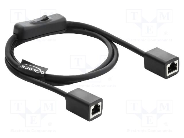 Extender Ethernet; F/UTP; Cat: 6; RJ45 socket,both sides; 1m; LSZH
