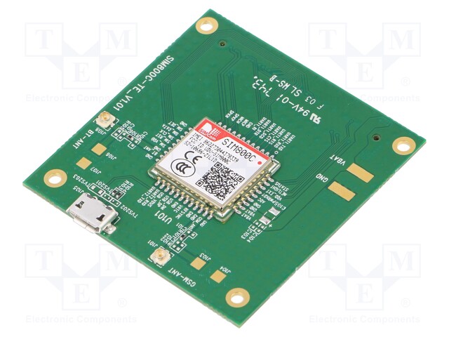 Dev.kit: evaluation; ADC,GPIO,I2C,SIM,UART,USB 2.0; GSM/GPRS