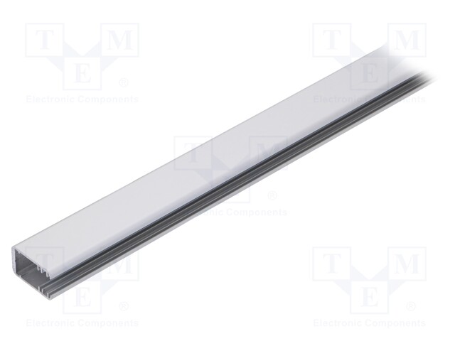 Profiles for LED modules; edge; natural; L: 1m; aluminium