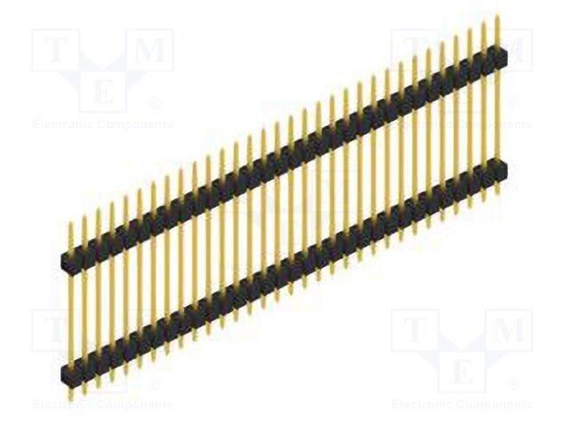 Connector: pin strips; pin header; male; PIN: 32; 2.54mm; THT; 1x32