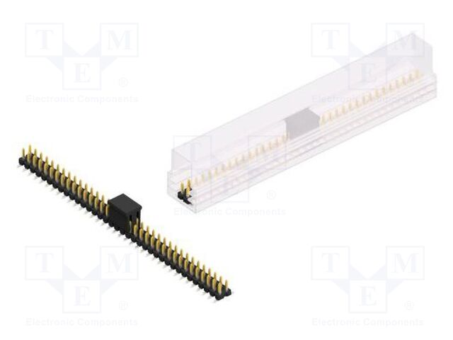 Connector: pin strips; pin header; male; PIN: 72; 2.54mm; SMT; 2x36
