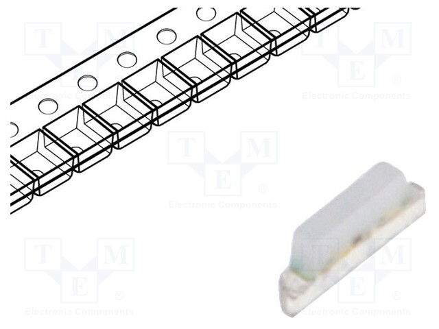 LED; SMD; 1150; RGB; 3.05x1.3x0.43mm; 2.1/3/2.9V; 5mA; Front: flat
