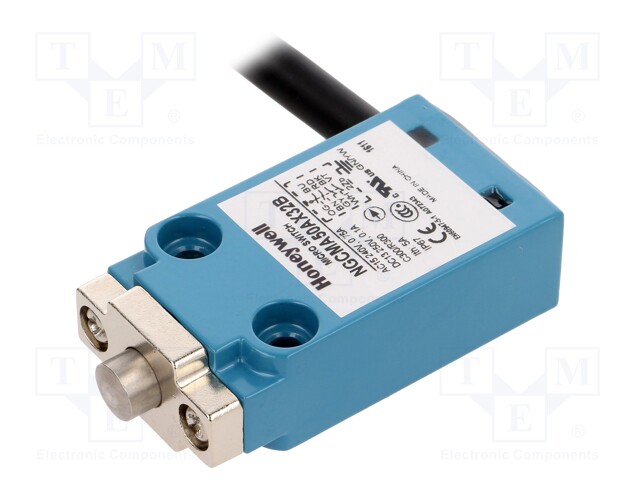 Limit switch; plunger; NC x2 + NO x2; 5A; max.0.03VDC; lead 5m