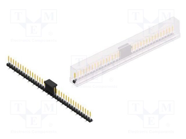 Connector: pin strips; pin header; male; PIN: 35; 2.54mm; SMT; 1x35