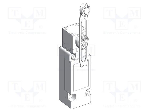 Limit Switch, Roller Lever, SPDT, 3 A, 240 V, 0.25 N-m, OsiSense XC Series