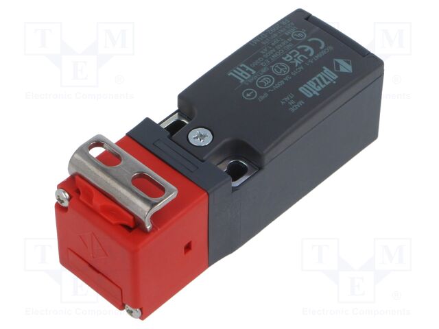 Safety switch: key operated; FR; NC x2 + NO; IP67; black,red