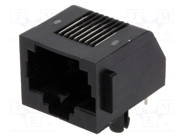 Socket; RJ45; PIN: 8; Layout: 8p8c; THT; on PCBs